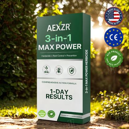 [Official Store] AEXZR® 3 in 1 Max Power Herbicide– Kills Weeds in 24 Hours, Safe for Kids & Pets